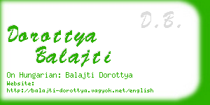 dorottya balajti business card